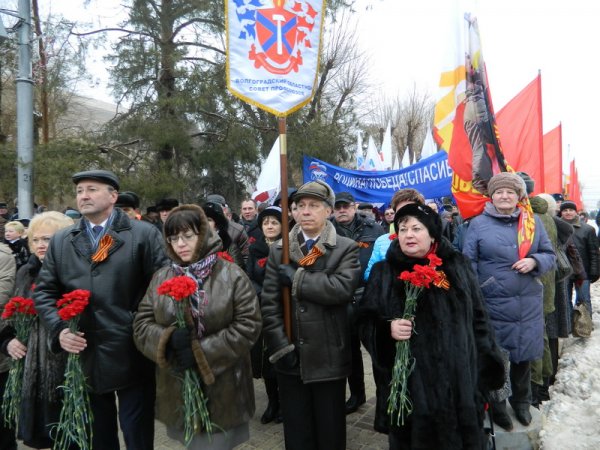 Участие в праздновании 72-годовщины Победы под Сталинградом 02.02.2015 г