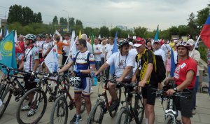 Волгоград стал точкой отсчета заключительного этапа  профсоюзного международного велопробега