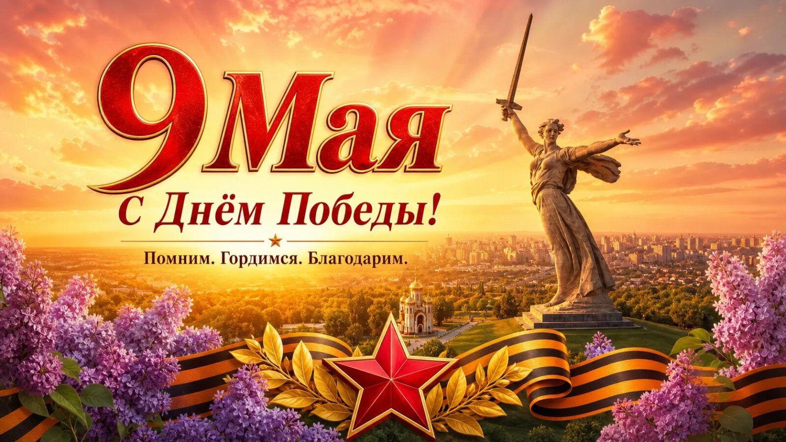 Поздравление председателя облсовпрофа Татьяны Гензе с Днём Победы!